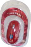 Saitek Optische 3-Tasten Maus Dunkel-Rot USB 2.0 - Optical Crystal Mouse - NEU