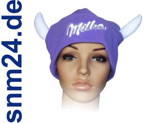 Milka Cow Cap - Mütze mit Hörnern - Kuhmütze - Der Hit beim Apres-Ski