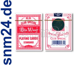 Pokerkarten Bin Wang Spielkarten Rot No.96 Standard Index (kleine Symbole) NEU