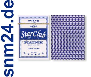 Pokerkarten Piatnik Club Star Spielkarten No.1382 BLAU Standard Index - NEU