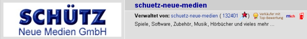 EBAYShop der SCH&Uuml;TZ Neue Medien GmbH